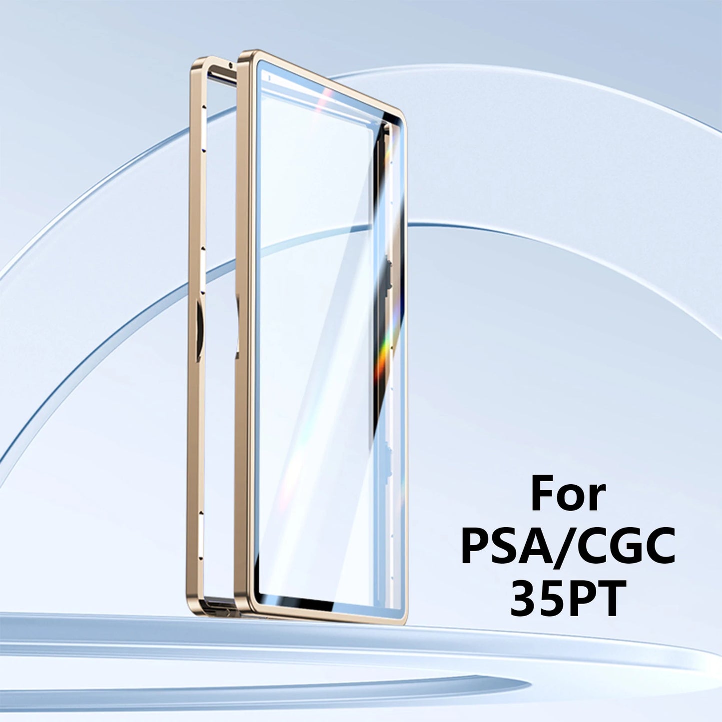 ShieldVault™ Titan Magnetic Slab Frame | Aluminum & UV Glass Protector for PSA, BGS, CGC Slabs