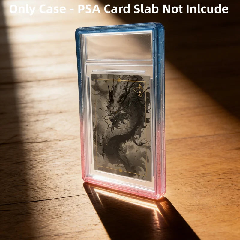 ShieldVault - Glitter TPU Slab Bumper Guard with Clear Back for PSA 35PT Graded Trading Card