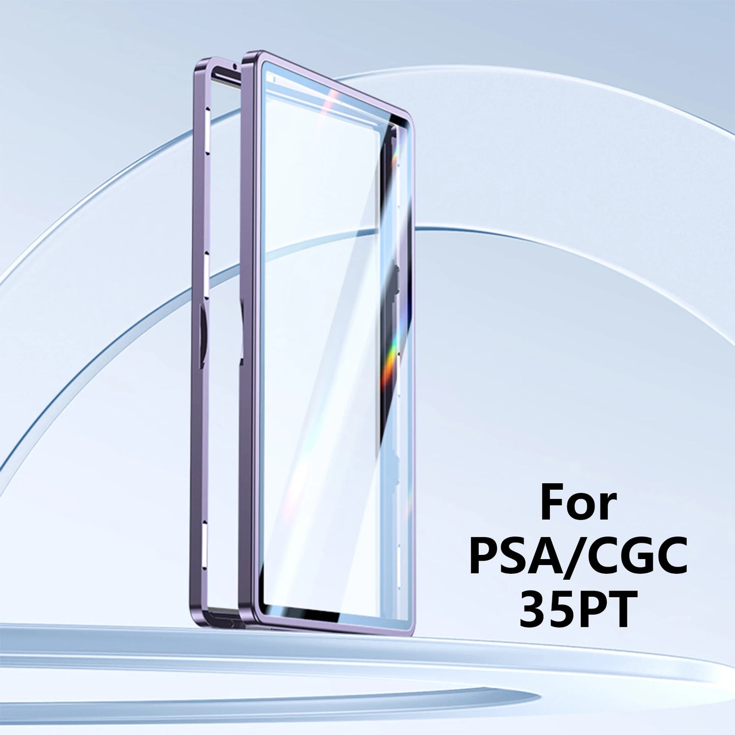 ShieldVault™ Titan Magnetic Slab Frame | Aluminum & UV Glass Protector for PSA, BGS, CGC Slabs