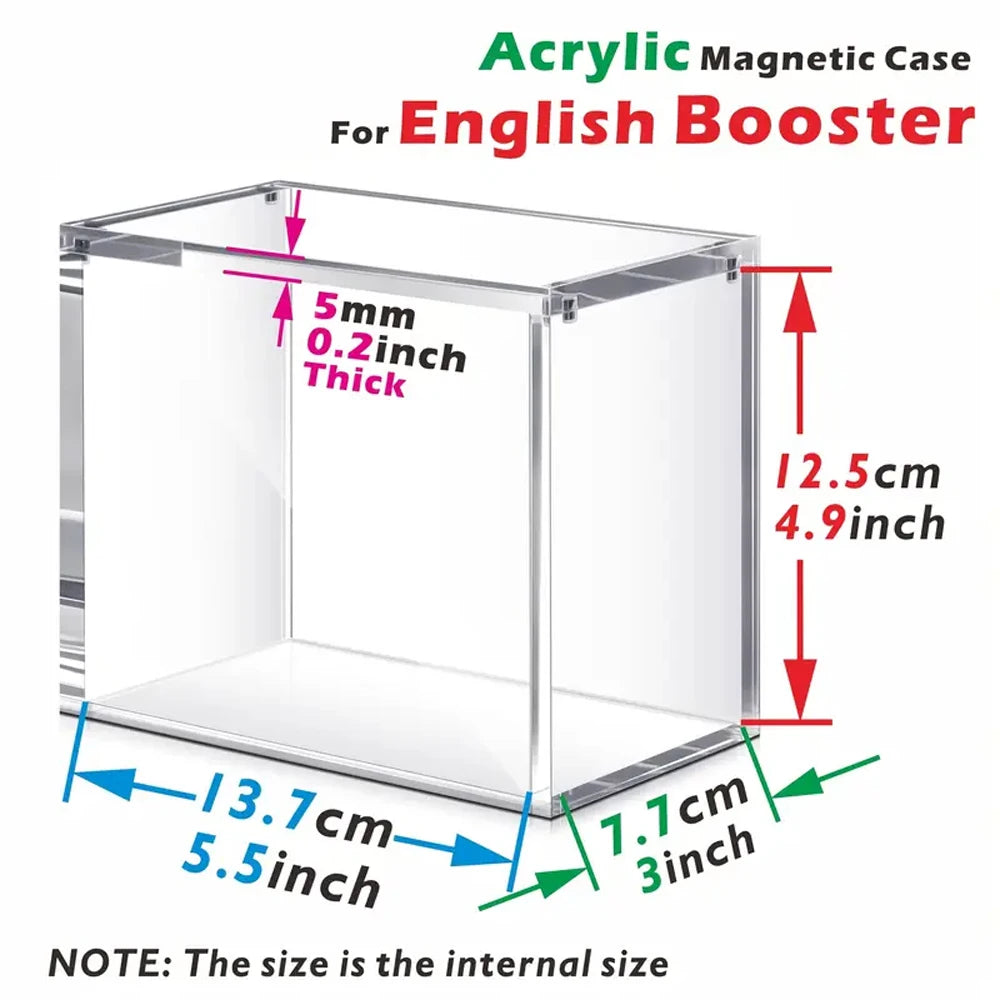 ShieldVault™ 5mm Magnetic Acrylic Booster Box Case | Premium TCG Display