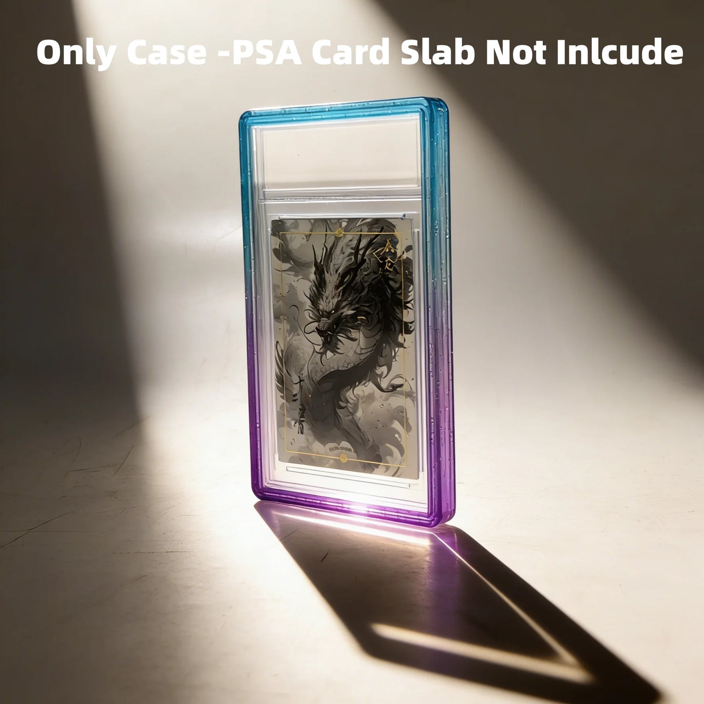 ShieldVault - Glitter TPU Slab Bumper Guard with Clear Back for PSA 35PT Graded Trading Card