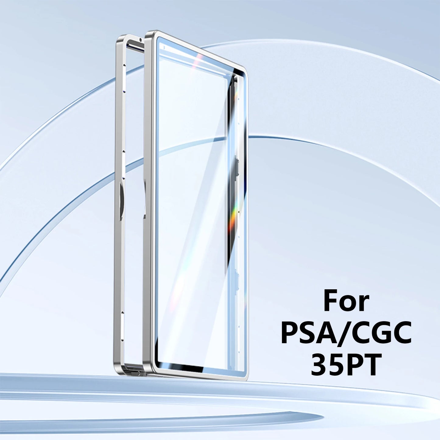 ShieldVault™ Titan Magnetic Slab Frame | Aluminum & UV Glass Protector for PSA, BGS, CGC Slabs