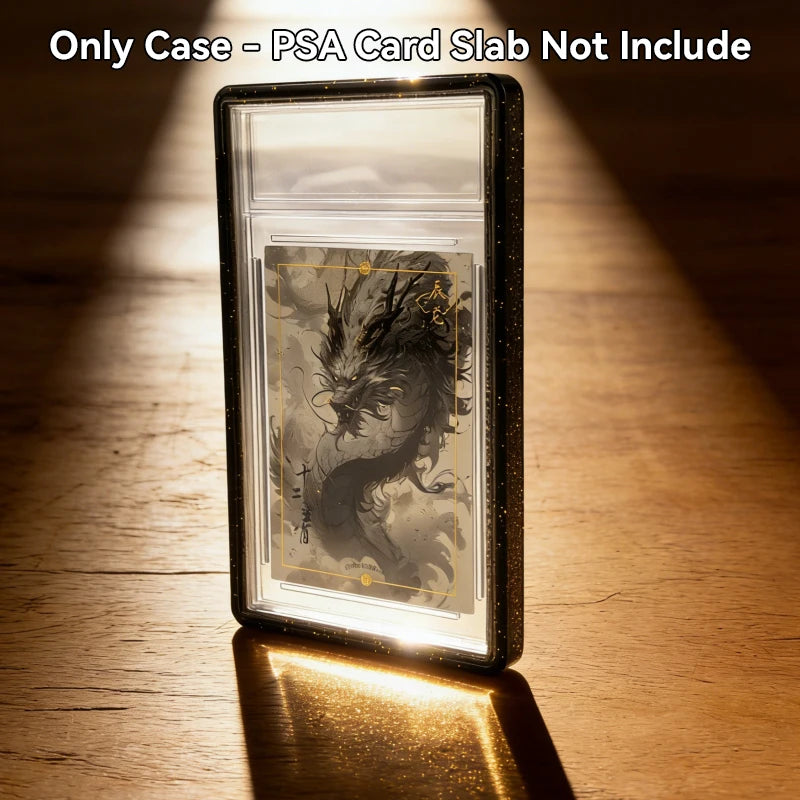 ShieldVault - Glitter TPU Slab Bumper Guard with Clear Back for PSA 35PT Graded Trading Card
