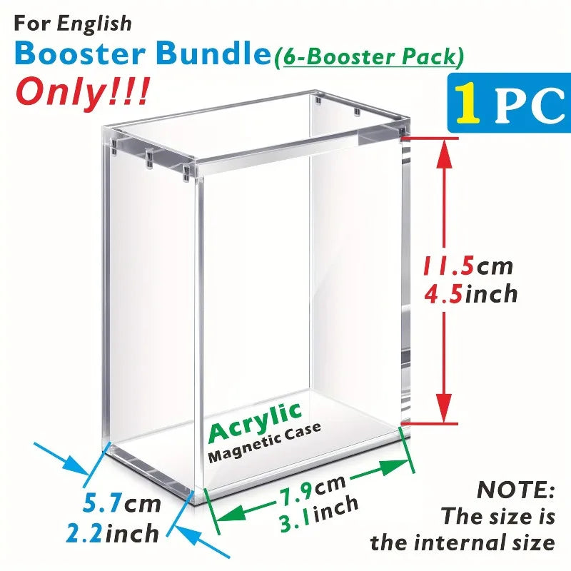 ShieldVault™ 5mm Magnetic Acrylic Case for Pokemon Booster Bundles - Fits 151, Paldean Fates & Modern Sets