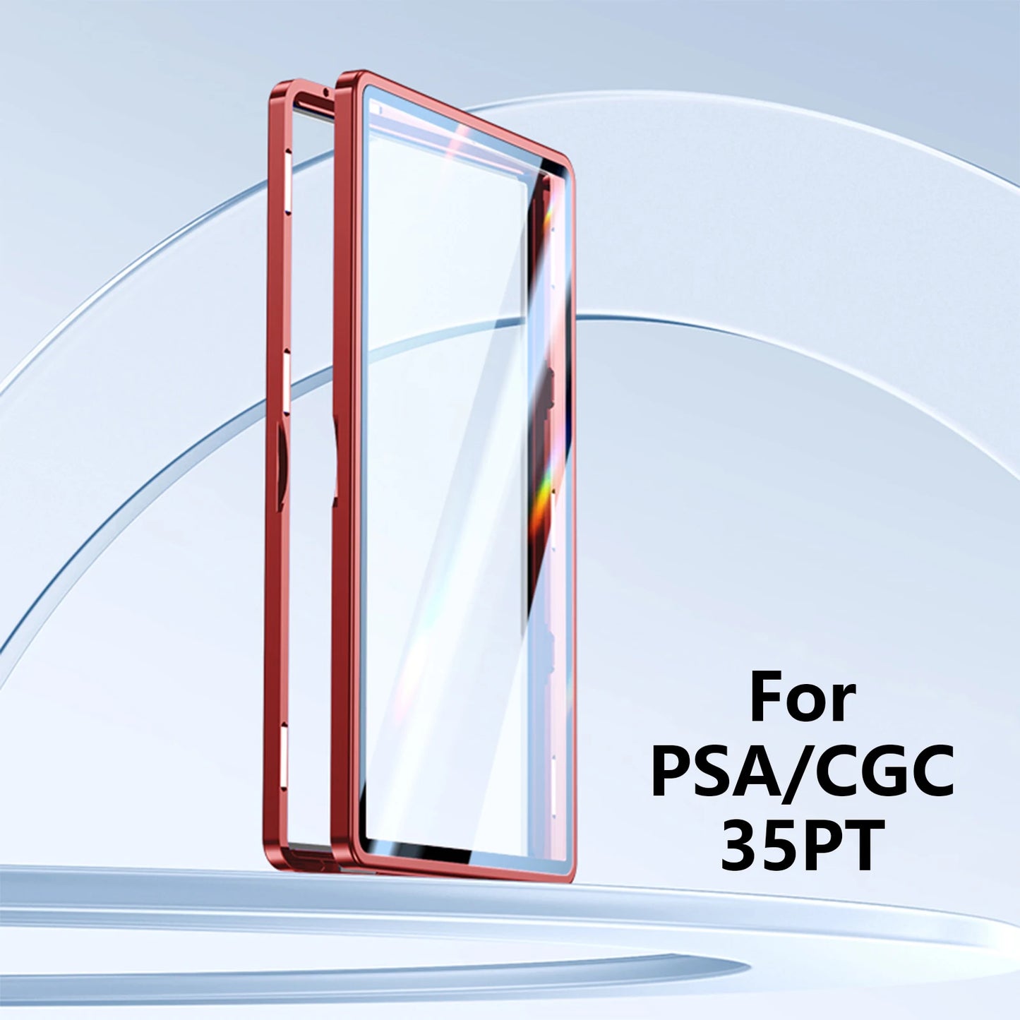 ShieldVault™ Titan Magnetic Slab Frame | Aluminum & UV Glass Protector for PSA, BGS, CGC Slabs