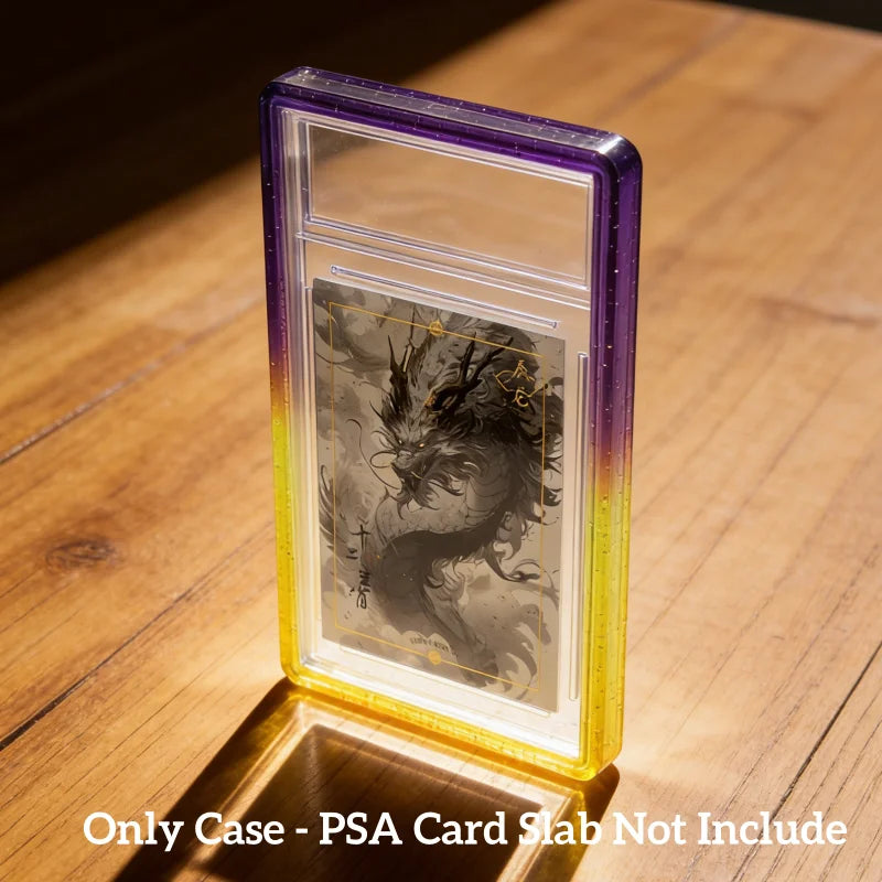 ShieldVault - Glitter TPU Slab Bumper Guard with Clear Back for PSA 35PT Graded Trading Card