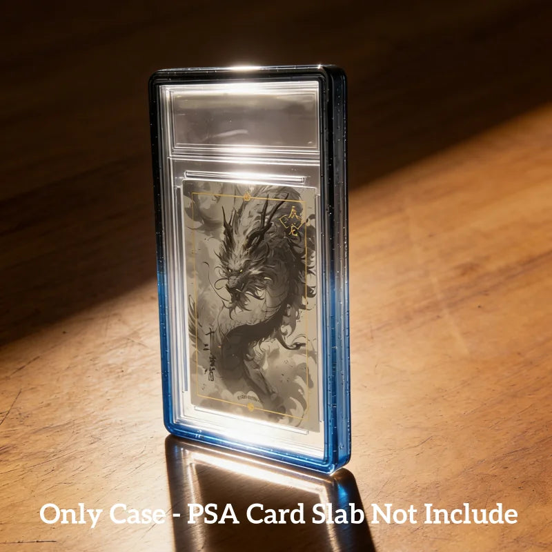 ShieldVault - Glitter TPU Slab Bumper Guard with Clear Back for PSA 35PT Graded Trading Card