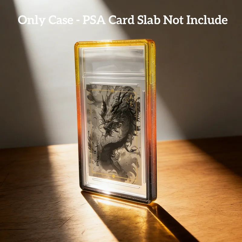 ShieldVault - Glitter TPU Slab Bumper Guard with Clear Back for PSA 35PT Graded Trading Card