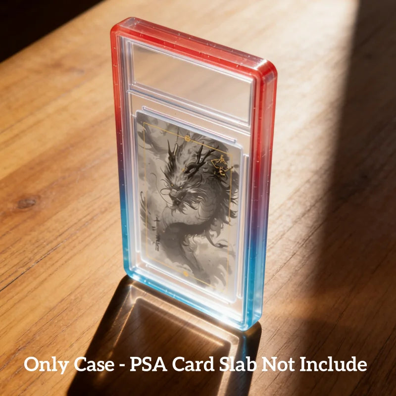 ShieldVault - Glitter TPU Slab Bumper Guard with Clear Back for PSA 35PT Graded Trading Card