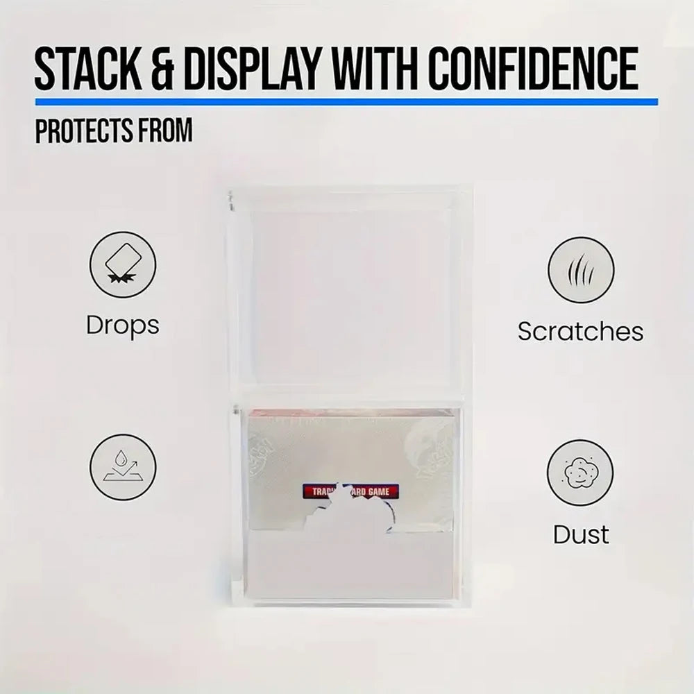 ShieldVault™ 5mm Magnetic Acrylic Booster Box Case | Premium TCG Display