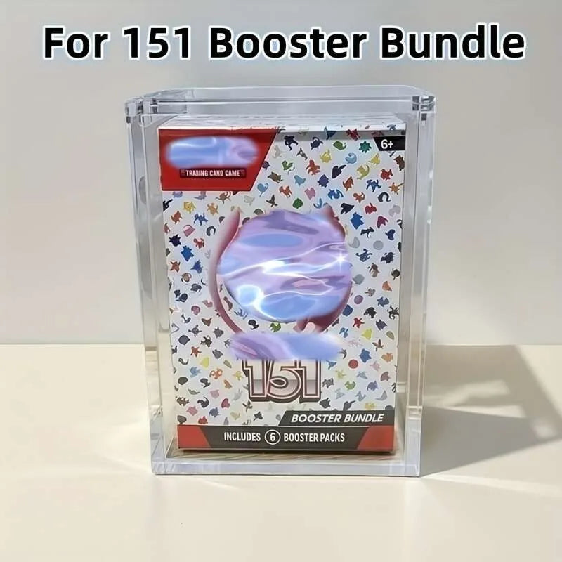 ShieldVault™ 5mm Magnetic Acrylic Case for Pokemon Booster Bundles - Fits 151, Paldean Fates & Modern Sets